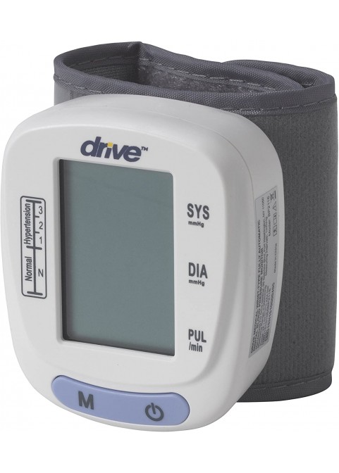 Drive Medical Automatic Blood Pressure Monitor/Wrist Model, White, Universal