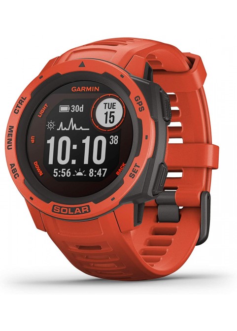 Garmin 010-02064-00 Instinct, Rugged Outdoor Watch with GPS, Features Glonass and Galileo, Heart Rate Monitoring and 3-Axis Compass, Graphite